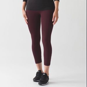 Lululemon all the right places legging. Size 8, color:  Bordeaux Drama
